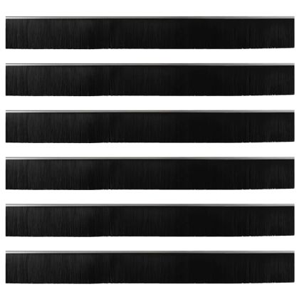 Запечатващи четки за врата с винтово закрепване 6 pcs Сребрист