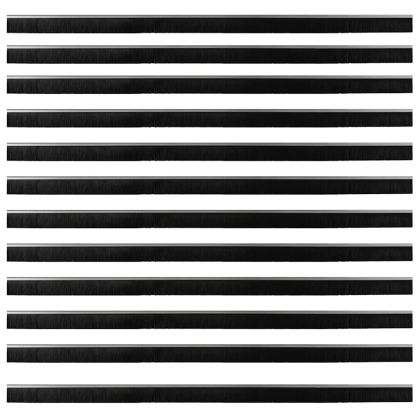 Запечатващи четки за врата с винтово закрепване 12 pcs Сребрист