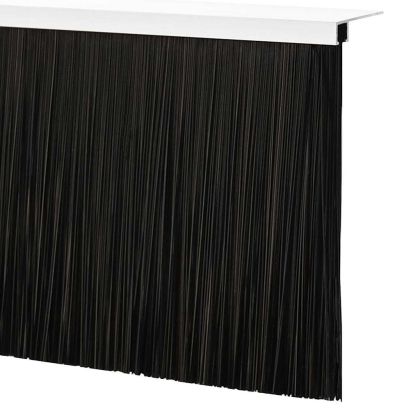 Запечатващи четки за врата с винтово закрепване 12 pcs Сребрист