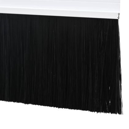 Запечатващи четки за врата с винтово закрепване 2 pcs Бяло