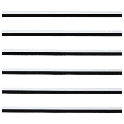 Запечатващи четки за врата с винтово закрепване 6 pcs Бяло