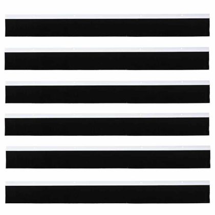 Запечатващи четки за врата с винтово закрепване 6 pcs Бяло