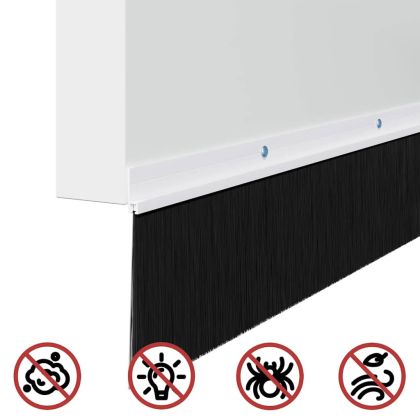 Запечатващи четки за врата с винтово закрепване 6 pcs Бяло