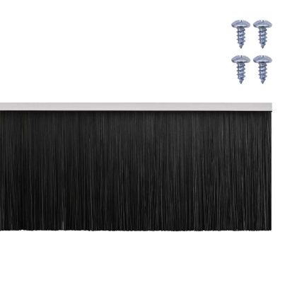 Запечатващи четки за врата с винтово закрепване 2 pcs Бяло