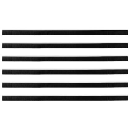 Запечатващи четки за врата с винтово закрепване 6 pcs Бяло