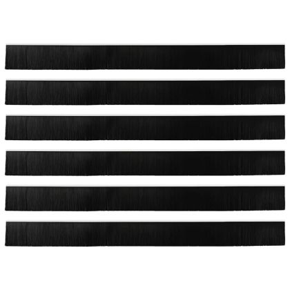 Запечатващи четки за врата с винтово закрепване 6 pcs Бяло