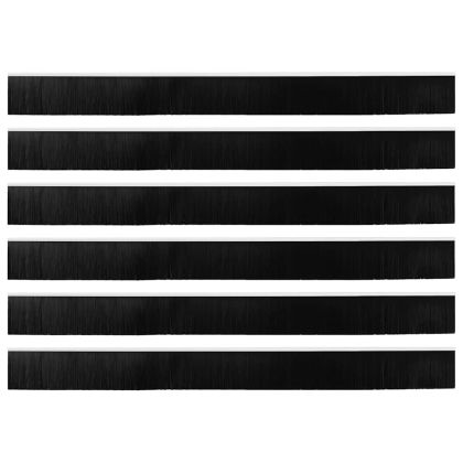 Запечатващи четки за врата с винтово закрепване 6 pcs Бяло