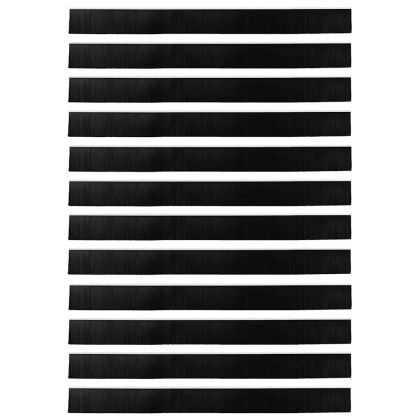 Запечатващи четки за врата с винтово закрепване 12 pcs Бяло