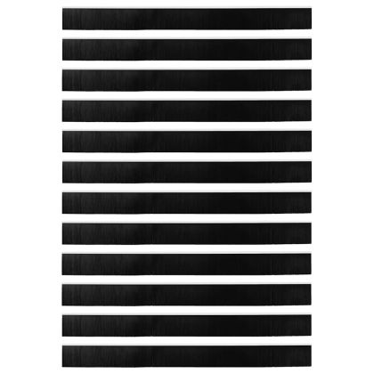 Запечатващи четки за врата с винтово закрепване 12 pcs Бяло