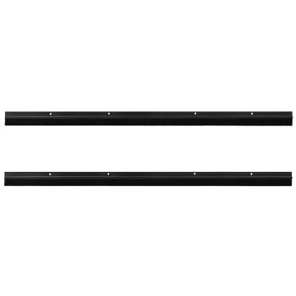 Запечатващи четки за врата с винтово закрепване 2 pcs Черно