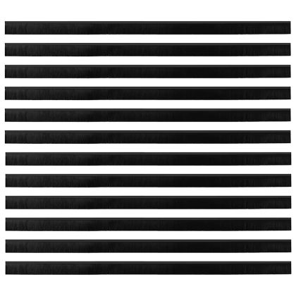 Запечатващи четки за врата с винтово закрепване 12 pcs Черно