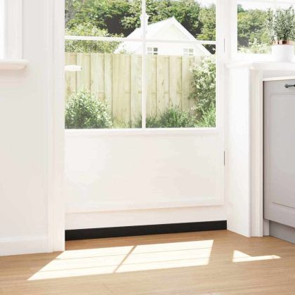 Запечатващи четки за врата с винтово закрепване 12 pcs Черно