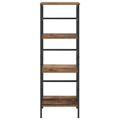 Рафт за книги Старо дърво 40 х 29,5 х 115 см Инженерно дърво