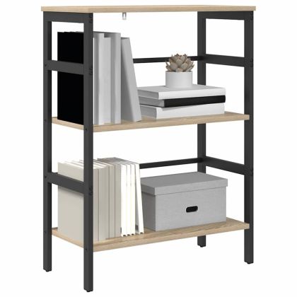 Рафт за книги Сонома дъб 60 х 29,5 х 81 см Инженерно дърво