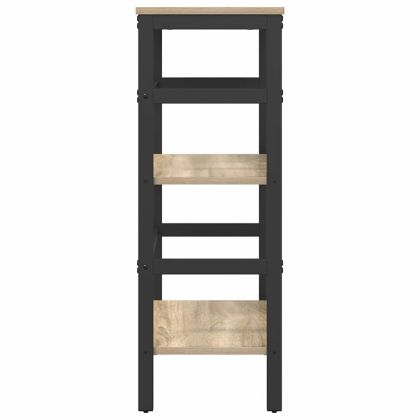 Рафт за книги Сонома дъб 60 х 29,5 х 81 см Инженерно дърво