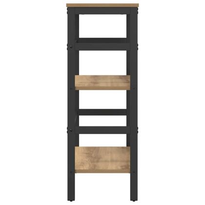 Рафт за книги Дъб 60 х 29,5 х 81 см Инженерно дърво