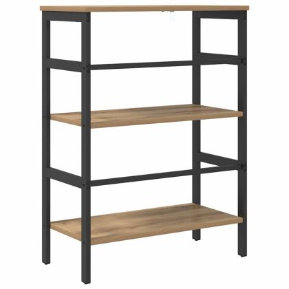 Рафт за книги Дъб 60 х 29,5 х 81 см Инженерно дърво