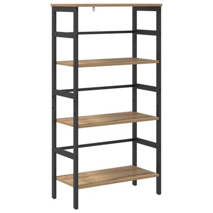 Рафт за книги Дъб 60 х 29,5 х 115 см Инженерно дърво