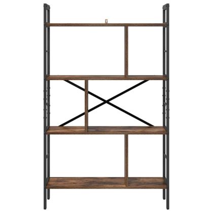 Рафт за книги Димян дъб 75 x 30 x 123,5 см Инженерно дърво