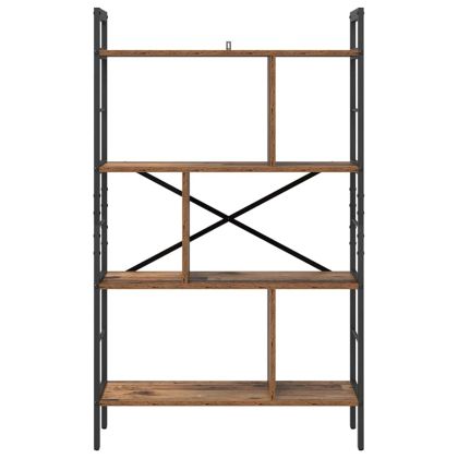 Рафт за книги Старо дърво 75 x 30 x 123,5 см Инженерно дърво