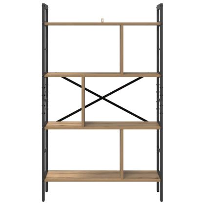 Рафт за книги Дъб 75 x 30 x 123,5 см Инженерно дърво