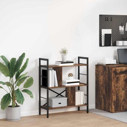 Рафт за книги Димян дъб 75 x 30 x 91 см Инженерно дърво