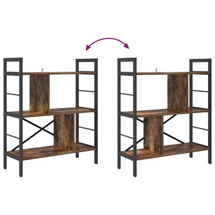 Рафт за книги Димян дъб 75 x 30 x 91 см Инженерно дърво