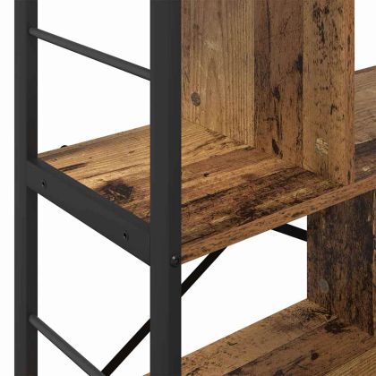 Рафт за книги Старо дърво 75 x 30 x 91 см Инженерно дърво