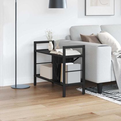 Рафт за книги Черния дъб 75 x 30 x 58,5 см Инженерно дърво