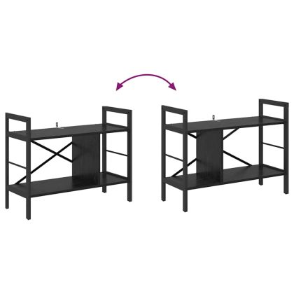 Рафт за книги Черния дъб 75 x 30 x 58,5 см Инженерно дърво