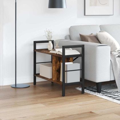 Рафт за книги Димян дъб 75 x 30 x 58,5 см Инженерно дърво