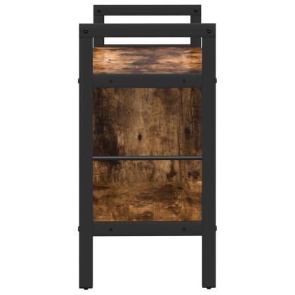 Рафт за книги Димян дъб 75 x 30 x 58,5 см Инженерно дърво