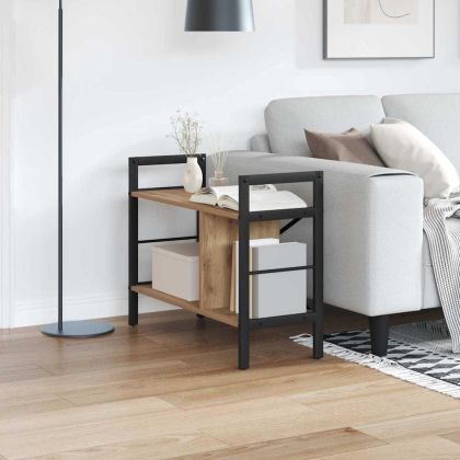 Рафт за книги Дъб 75 x 30 x 58,5 см Инженерно дърво