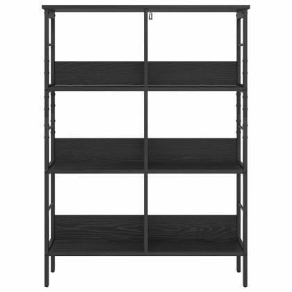 Рафт за книги Черния дъб 82 x 32 x 112 см Инженерно дърво