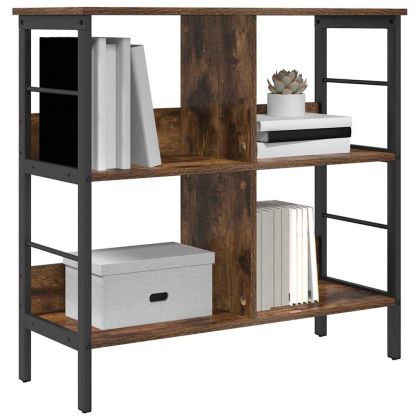 Рафт за книги Димян дъб 82 x 32 x 79 см Инженерно дърво