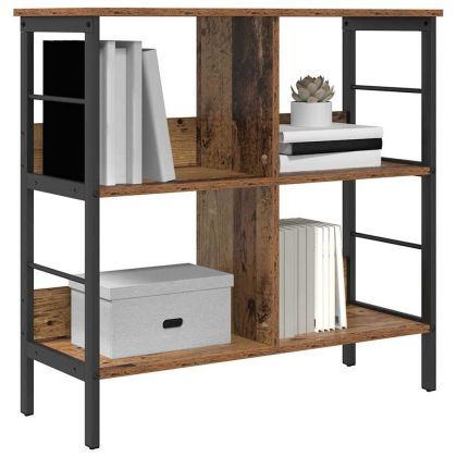 Рафт за книги Старо дърво 82 x 32 x 79 см Инженерно дърво