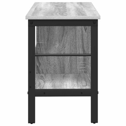 Рафт за книги Сив Сонома 82 x 32 x 47 см Инженерно дърво