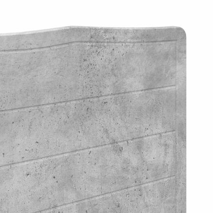 Облегалка за глава Циментено сиво 160 cm Инженерно дърво