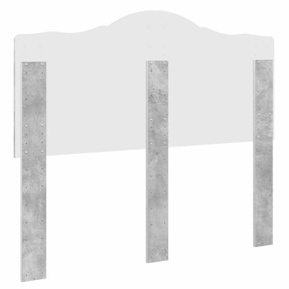 Облегалка за глава Циментено сиво 120 cm Инженерно дърво