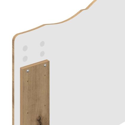 Облегалка за глава с таблото Дъб 100 cm Инженерно дърво