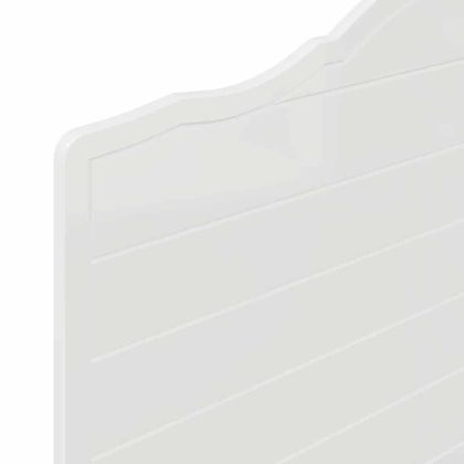 Облегалка за глава с таблото Гланц бяло 90 cm Инженерно дърво