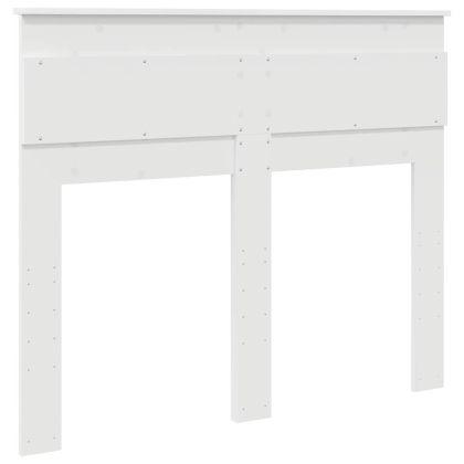 Облегалка за глава с таблото Бяло 120 cm Инженерно дърво