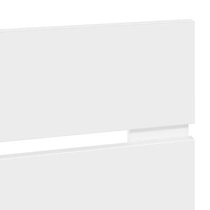 Облегалка за глава с таблото Бяло 160 cm Инженерно дърво