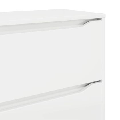 Шкафове за съхранение 2 pcs Лъскаво бяло 80 x 48 x 105 см