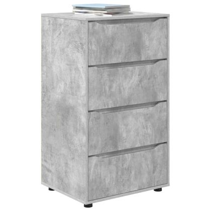 Шкафове за съхранение 2 pcs Циментено сиво 60 x 48 x 105 см