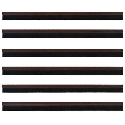 Самозалепващи се четки за уплътняване на врати 6 pcs Кафяво