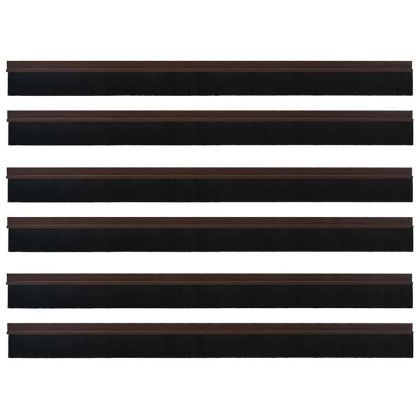 Самозалепващи се четки за уплътняване на врати 6 pcs Кафяво