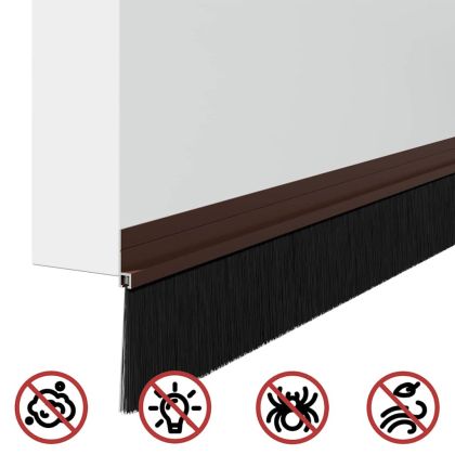 Самозалепващи се четки за уплътняване на врати 6 pcs Кафяво