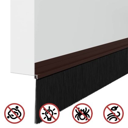 Самозалепващи се четки за уплътняване на врати 12 pcs Кафяво