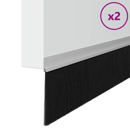 Самозалепващи се четки за уплътняване на врати 2 pcs Сребрист